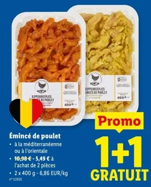 Offre: Émincé de poulet