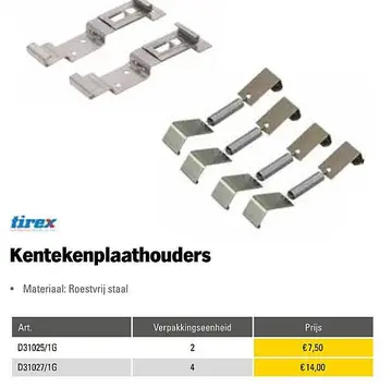 Aanbieding: Kentekenplaathouders