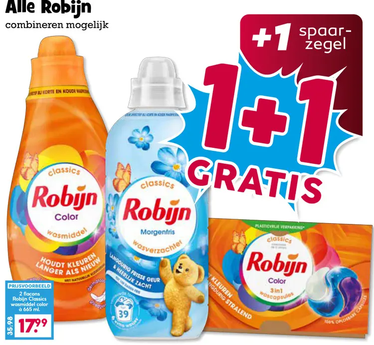 Aanbieding: Robijn Classics wasmiddel color