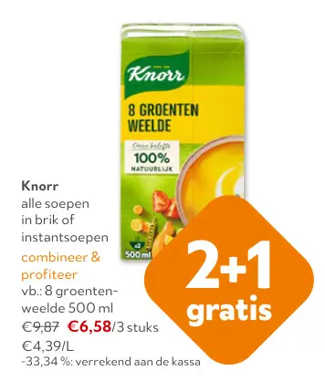Promotie: Alle soepen in brik of instantsoepen 