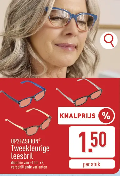 Promotie: Tweekleurige leesbril