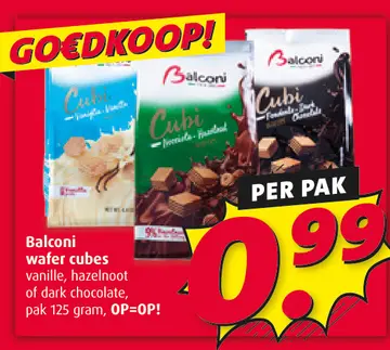 Aanbieding: Balconi wafer cubes