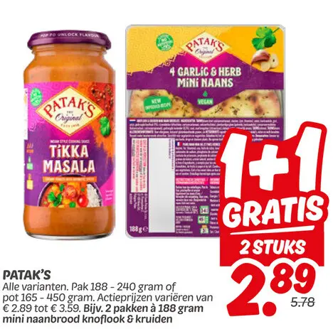 Aanbieding: Patak's