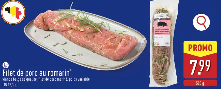 Offre: Filet de porc au romarin