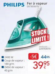Offre: Fer à vapeur