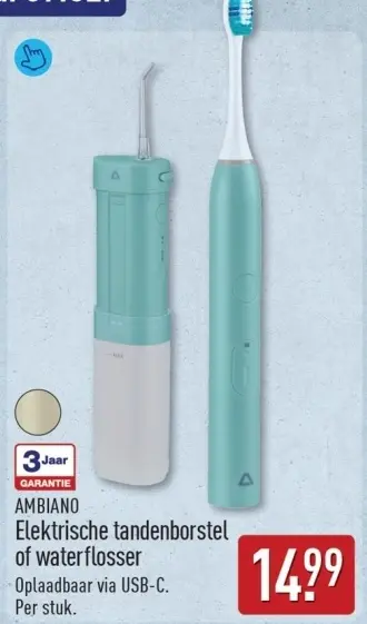 Aanbieding: Elektrische tandenborstel of waterflosser