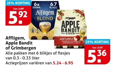 Aanbieding: Affligem, Apple Bandit of Grimbergen