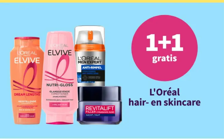 Promotie: L'Oréal hair- en skincare