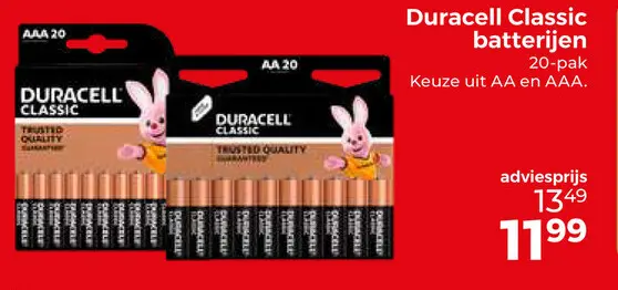 Aanbieding: Duracell Classic batterijen