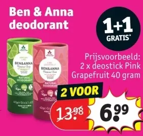 Promotie: Ben & Anna deodorant