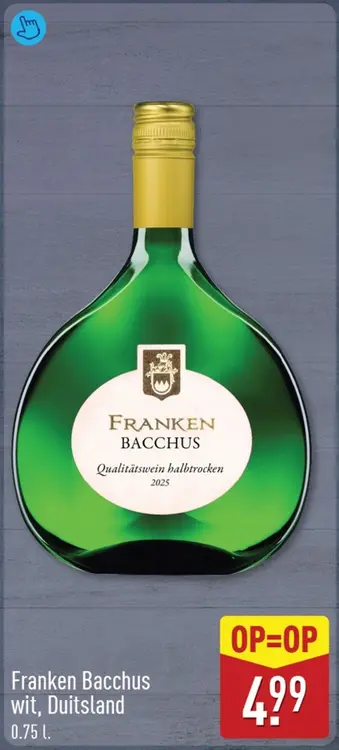 Aanbieding: Franken Bacchus wit, Duitsland