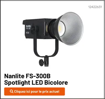 Offre: Nanlite FS-300B Spotlight LED Bicolore