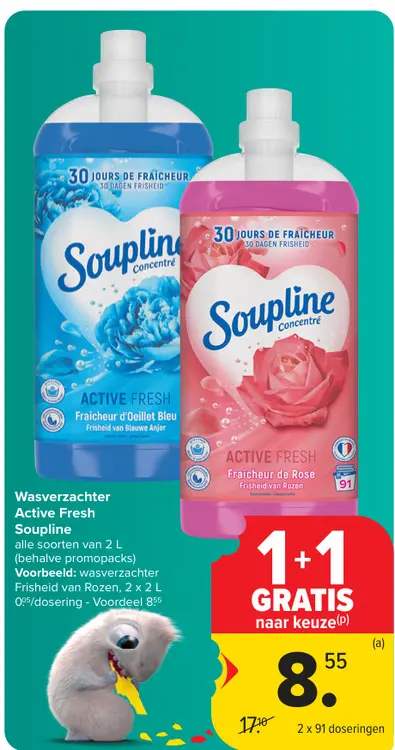 Promotie: Wasverzachter Active Fresh Soupline