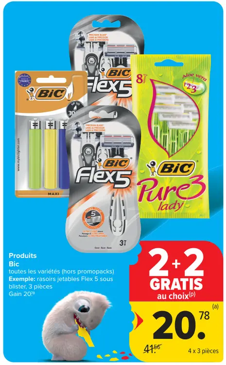 Offre: Rasoirs jetables Flex 5 sous blister