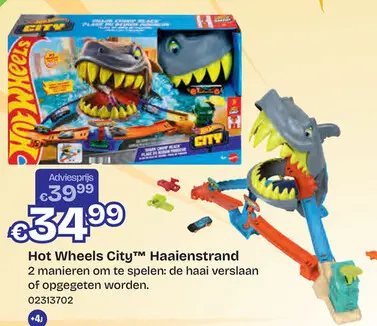 Aanbieding: Hot Wheels City Plage Shark Chomp