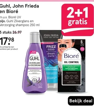 Aanbieding: Guhl, John Frieda en Bioré