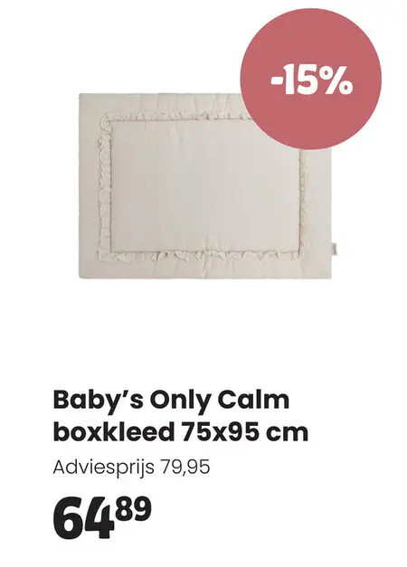 Aanbieding: Calm boxkleed