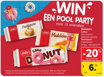 Aanbieding: Gebakjes Lotus
