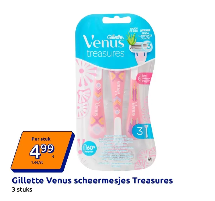 Promotie: Gillette Venus scheermesjes Treasures