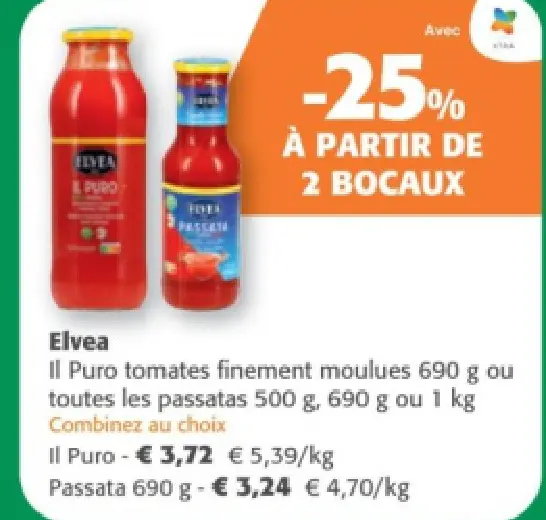 Offre: Il Puro tomates finement moulues ou toutes le