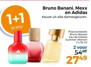 Aanbieding: Bruno Banani, Mexx en Adidas damesgeuren