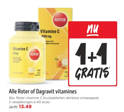 Aanbieding: Alle Roter of Dagravit vitamines