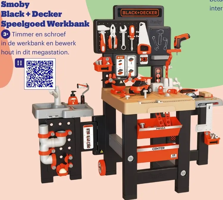 Promotie: Black + Decker Speelgoed Werkbank