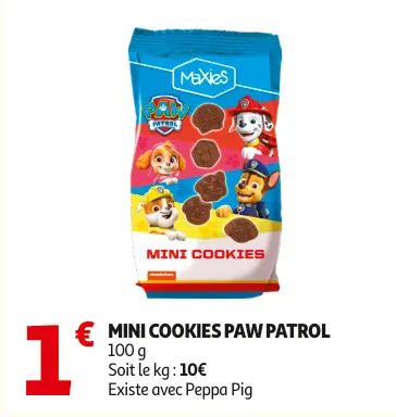 Promotie: Mini cookies paw patrol