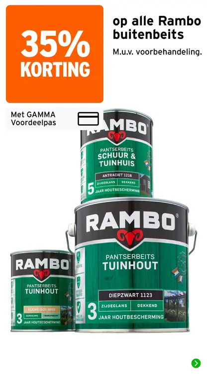 Aanbieding: Alle Rambo buitenbeits