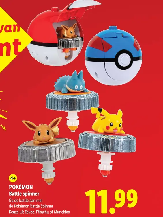 Aanbieding: POKÉMON Battle spinner