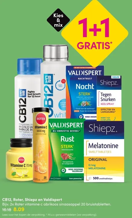 Aanbieding: CB12, Roter Vitamine C, Valdispert, Shiepz