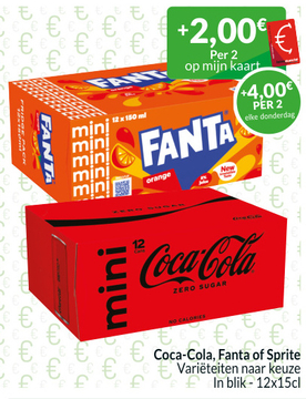 Aanbieding: Coca-Cola, Fanta of Sprite