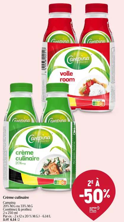 Offre: Crème culinaire
