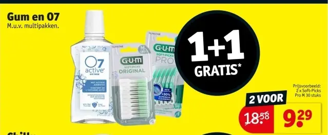 Aanbieding: Gum en O7