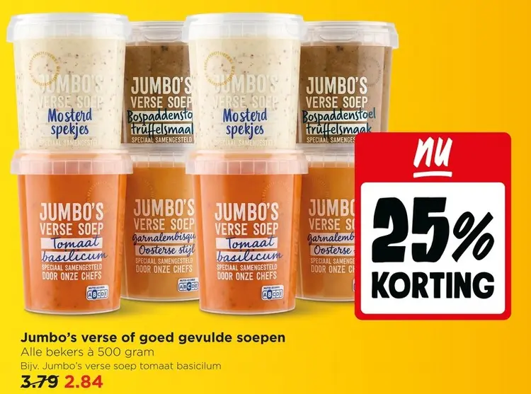 Aanbieding: Jumbo's verse of goed gevulde soepen