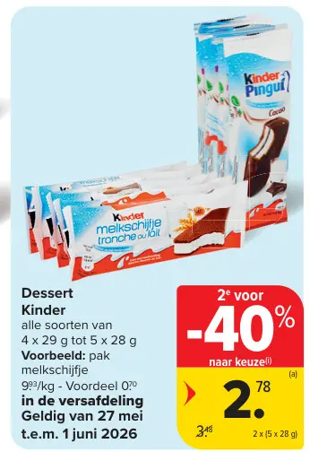 Promotie: Dessert