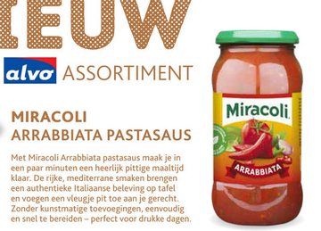 Aanbieding: Miracoli Arrabbiata pastasaus