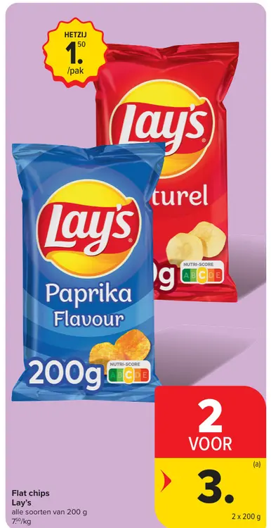 Promotie: Flat chips