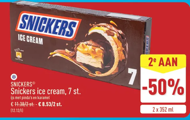 Promotie: Snickers ice cream