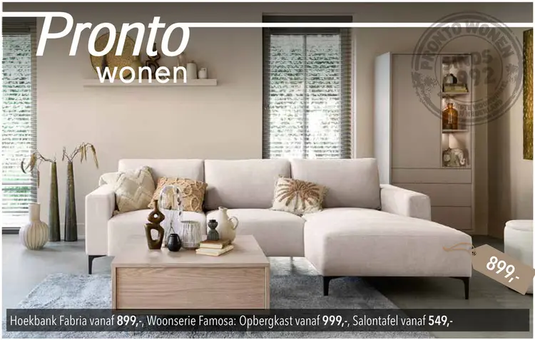 Aanbieding: Hoekbank Fabria