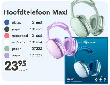 Aanbieding: Hoofdtelefoon Maxi