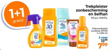 Aanbieding: Trekpleiser zonbescherming en Selftan