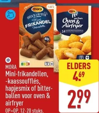 Aanbieding: Mini-frikandellen, -kaassoufflés, hapjesmix of bitterballen voor oven & airfryer