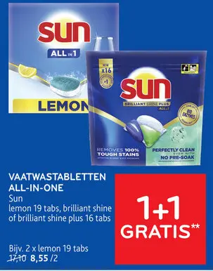 Promotie: Vaatwastabletten all-in-one