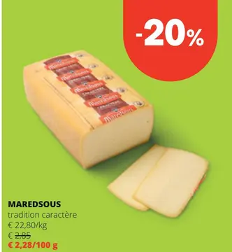 Aanbieding: MAREDSOUS tradition caractère
