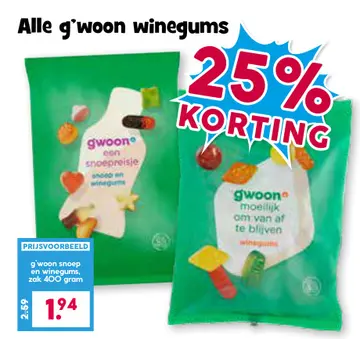 Aanbieding: Alle g'woon winegums