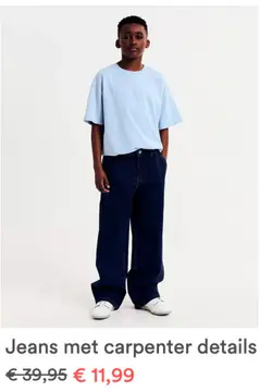 Aanbieding: Jeans met carpenter details