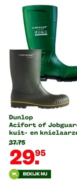 Aanbieding: Dunlop Acifort of Jobguard kuit- en knielaarzen