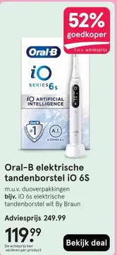Aanbieding: Oral-B elektrische tandenborstel iO 6S
