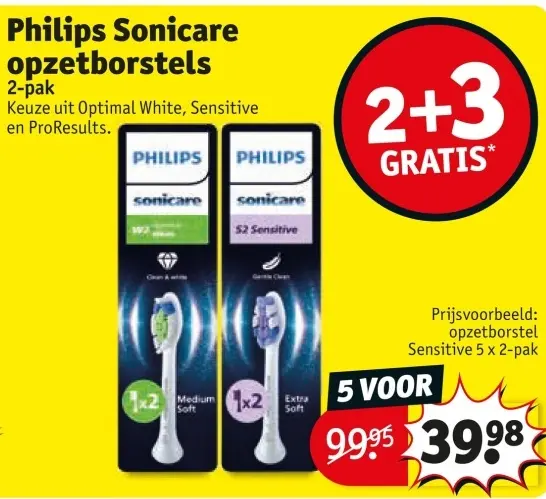 Aanbieding: Sonicare opzetborstels